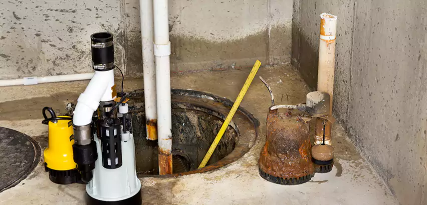 Installing Sump Pump in Finished Basement in Forney, TX