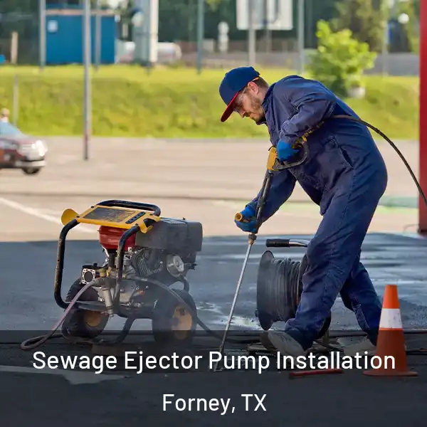  Sewage Ejector Pump Installation Forney, TX